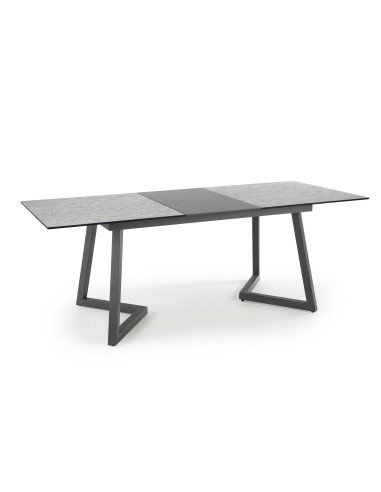 TIZIANO Stół Rozkładany 160-210cm Jasny Popiel/Ciemny Popiel - Subtelny