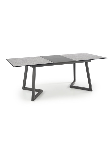 TIZIANO Stół Rozkładany 160-210cm Jasny Popiel/Ciemny Popiel - Subtelny