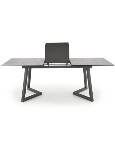 TIZIANO Stół Rozkładany 160-210cm Jasny Popiel/Ciemny Popiel - Subtelny