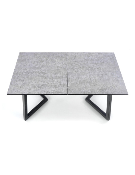 TIZIANO Stół Rozkładany 160-210cm Jasny Popiel/Ciemny Popiel - Subtelny