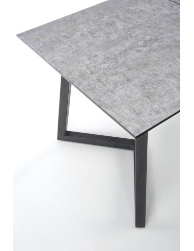 TIZIANO Stół Rozkładany 160-210cm Jasny Popiel/Ciemny Popiel - Subtelny