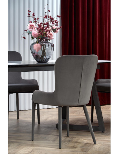 TIZIANO Stół Rozkładany 160-210cm Jasny Popiel/Ciemny Popiel - Subtelny