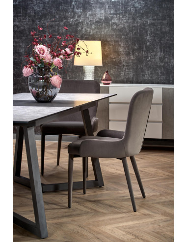 TIZIANO Stół Rozkładany 160-210cm Jasny Popiel/Ciemny Popiel - Subtelny