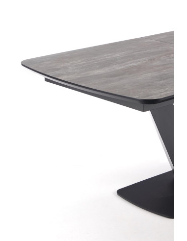 VINSTON Stół Rozkładany 180-230cm Ciemny Popiel/Czarny - Nowoczesna Wygoda