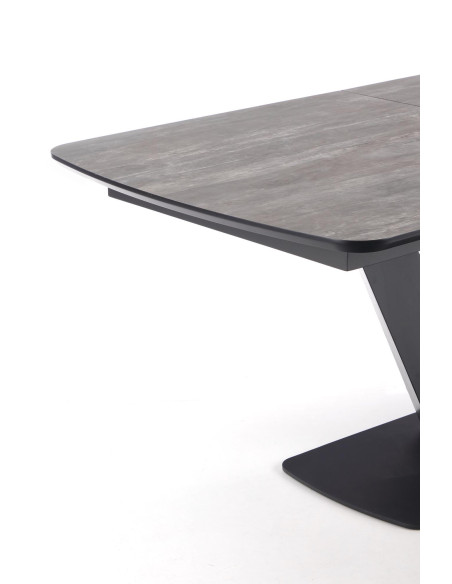 VINSTON Stół Rozkładany 180-230cm Ciemny Popiel/Czarny - Nowoczesna Wygoda