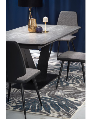 VINSTON Stół Rozkładany 180-230cm Ciemny Popiel/Czarny - Nowoczesna Wygoda