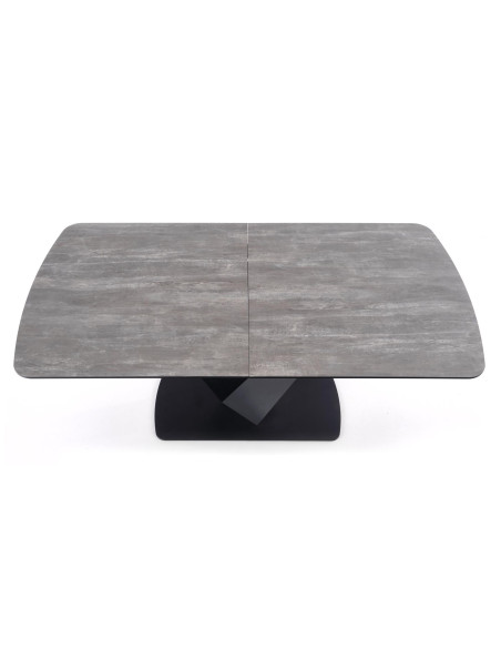 VINSTON Stół Rozkładany 180-230cm Ciemny Popiel/Czarny - Nowoczesna Wygoda