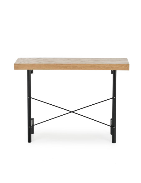 INFERNO Konsolka Dąb Naturalny - Czarny 106x30cm - Styl i Funkcjonalność