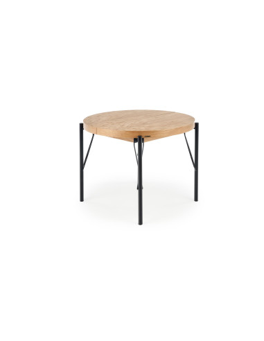 INFERNO Duży Stół Rozkładany 100-300cm Dąb Naturalny - Czarny