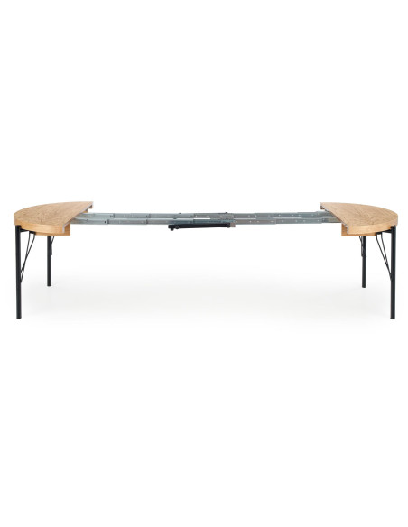 INFERNO Duży Stół Rozkładany 100-300cm Dąb Naturalny - Czarny