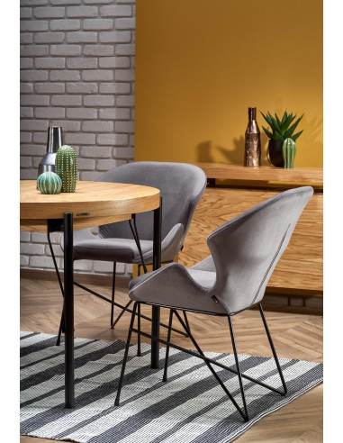 INFERNO Duży Stół Rozkładany 100-300cm Dąb Naturalny - Czarny