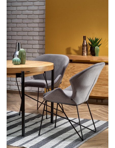 INFERNO Duży Stół Rozkładany 100-300cm Dąb Naturalny - Czarny