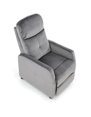 FELIPE 2 Rozkładany Fotel Wypoczynkowy Popielaty - Komfort i Nowoczesność