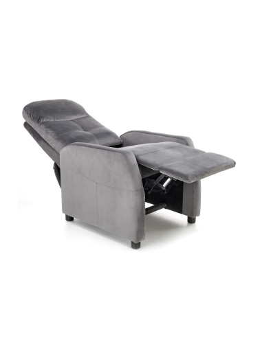 FELIPE 2 Rozkładany Fotel Wypoczynkowy Popielaty - Komfort i Nowoczesność