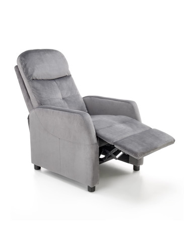 FELIPE 2 Rozkładany Fotel Wypoczynkowy Popielaty - Komfort i Nowoczesność