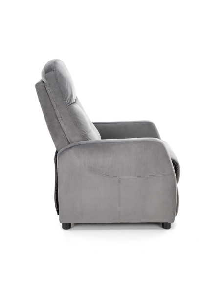 FELIPE 2 Rozkładany Fotel Wypoczynkowy Popielaty - Komfort i Nowoczesność