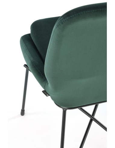 K454 Krzesło Velvet Ciemna Zieleń - Elegancja i Komfort