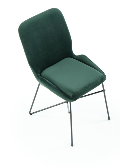 K454 Krzesło Velvet Ciemna Zieleń - Elegancja i Komfort
