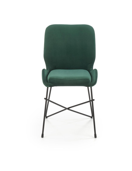 K454 Krzesło Velvet Ciemna Zieleń - Elegancja i Komfort
