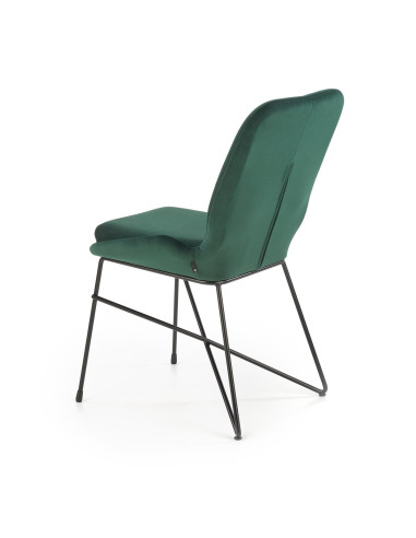 K454 Krzesło Velvet Ciemna Zieleń - Elegancja i Komfort