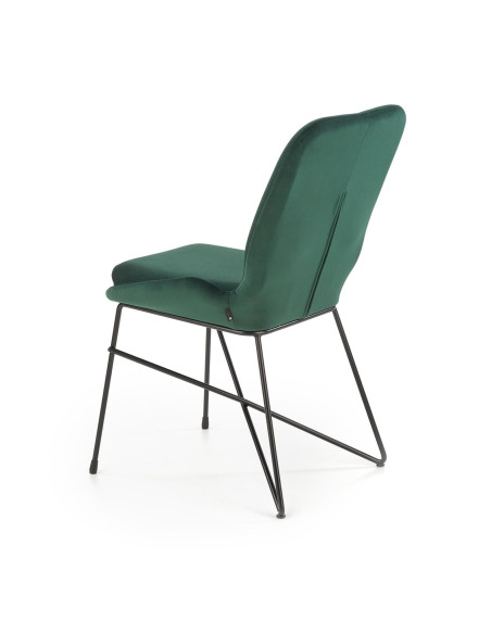 K454 Krzesło Velvet Ciemna Zieleń - Elegancja i Komfort