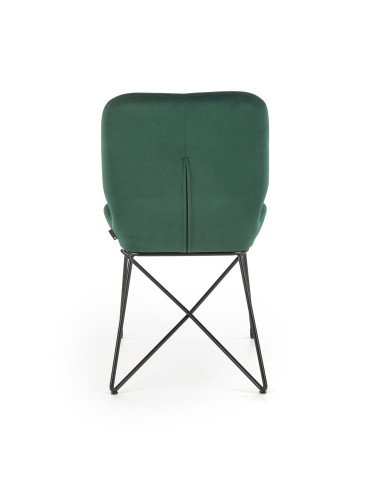 K454 Krzesło Velvet Ciemna Zieleń - Elegancja i Komfort