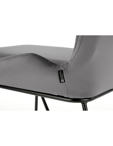 K454 Krzesło Velvet Popiel - Nowoczesność i Subtelność