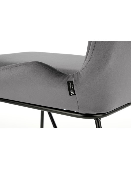 K454 Krzesło Velvet Popiel - Nowoczesność i Subtelność