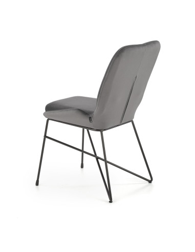 K454 Krzesło Velvet Popiel - Nowoczesność i Subtelność