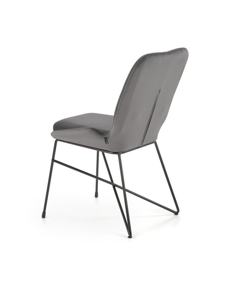 K454 Krzesło Velvet Popiel - Nowoczesność i Subtelność