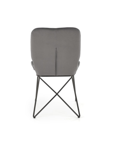 K454 Krzesło Velvet Popiel - Nowoczesność i Subtelność