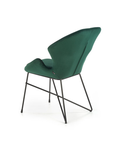 K458 Krzesło Velvet Ciemna Zieleń - Elegancja i Komfort