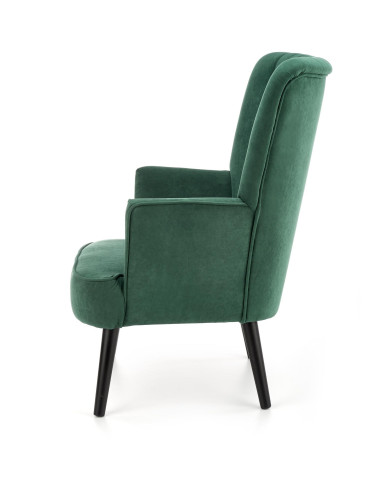 DELGADO Fotel Wypoczynkowy Velvet Ciemna Zieleń - Elegancja i Wygoda