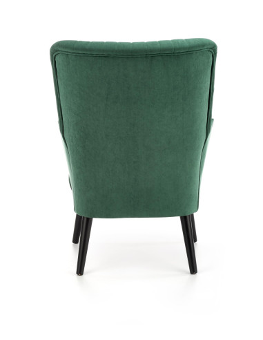 DELGADO Fotel Wypoczynkowy Velvet Ciemna Zieleń - Elegancja i Wygoda