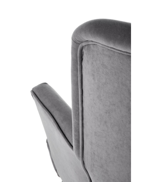 DELGADO Fotel Wypoczynkowy Velvet Popiel - Nowoczesność i Subtelność
