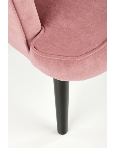 DELGADO Fotel Wypoczynkowy Velvet Różowy - Słodki Akcent i Wygoda