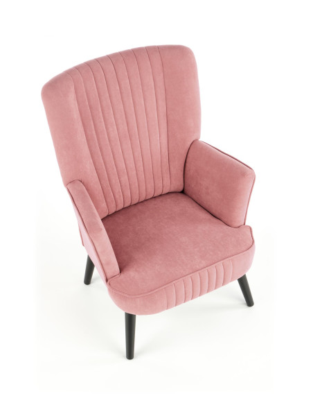 DELGADO Fotel Wypoczynkowy Velvet Różowy - Słodki Akcent i Wygoda