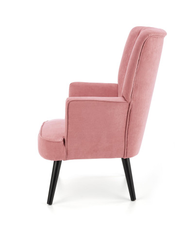 DELGADO Fotel Wypoczynkowy Velvet Różowy - Słodki Akcent i Wygoda