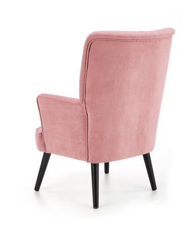 DELGADO Fotel Wypoczynkowy Velvet Różowy - Słodki Akcent i Wygoda