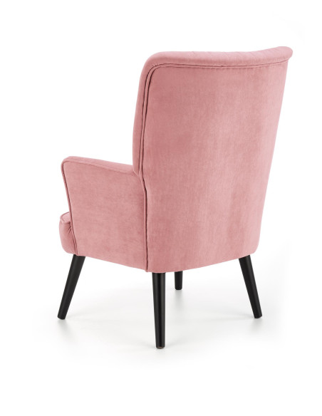 DELGADO Fotel Wypoczynkowy Velvet Różowy - Słodki Akcent i Wygoda