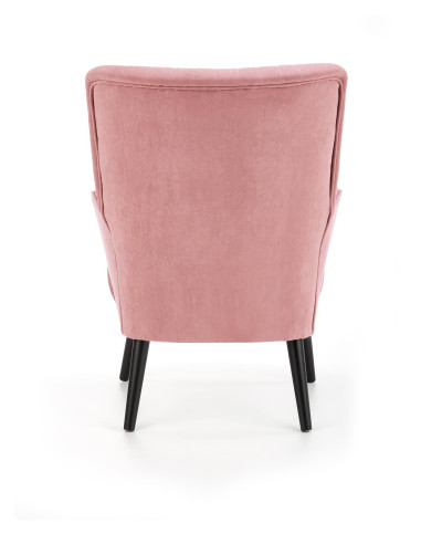 DELGADO Fotel Wypoczynkowy Velvet Różowy - Słodki Akcent i Wygoda