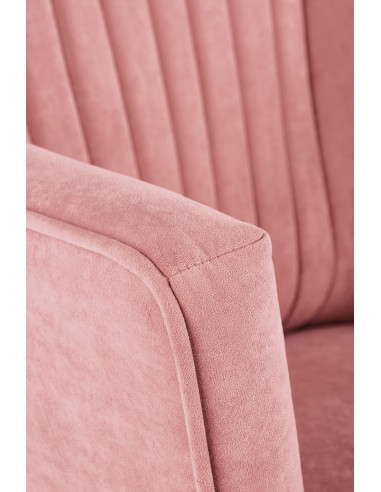 DELGADO Fotel Wypoczynkowy Velvet Różowy - Słodki Akcent i Wygoda