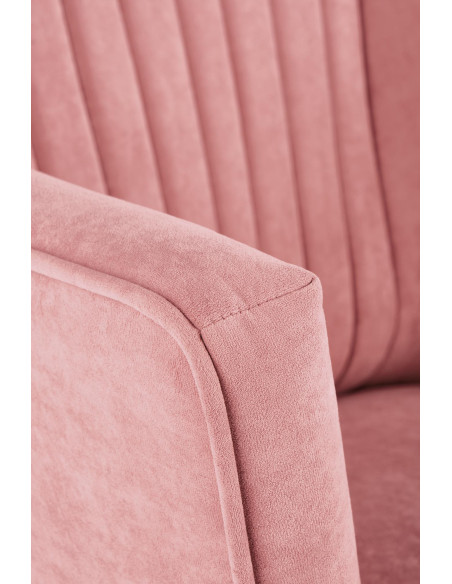 DELGADO Fotel Wypoczynkowy Velvet Różowy - Słodki Akcent i Wygoda