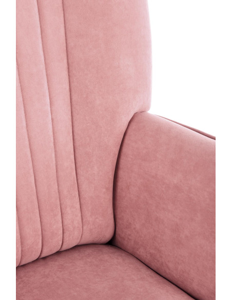 DELGADO Fotel Wypoczynkowy Velvet Różowy - Słodki Akcent i Wygoda
