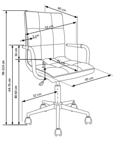 GONZO 3 Fotel Młodzieżowy Velvet Ciemny Popiel - Komfort i Ergonomia