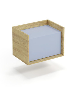 MOBIUS Szafka Niska 50x41x36cm Hikora Naturalna/Fronty Niebieski Horyzont