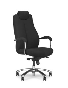 SONATA Fotel Biurowy Multiblock, Czarny Aluminium/Stal Chromowana