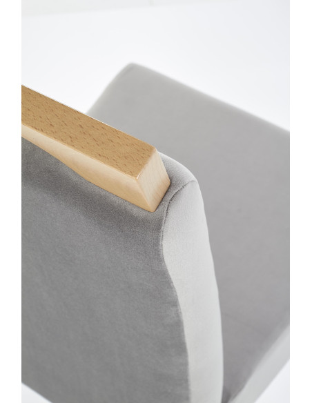 CLARION Krzesło Drewniane Dąb Miodowy z Tkaniną RIVIERA 91 - Elegancja