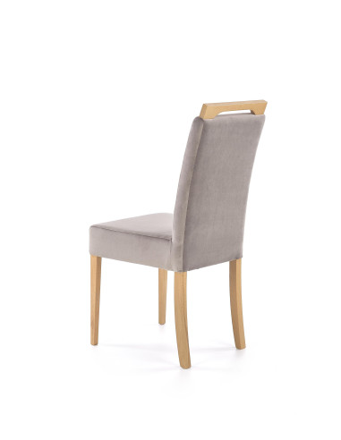 CLARION Krzesło Drewniane Dąb Miodowy z Tkaniną RIVIERA 91 - Elegancja