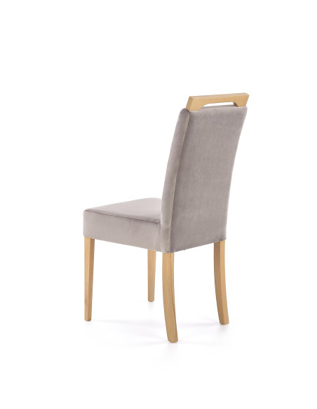 CLARION Krzesło Drewniane Dąb Miodowy z Tkaniną RIVIERA 91 - Elegancja